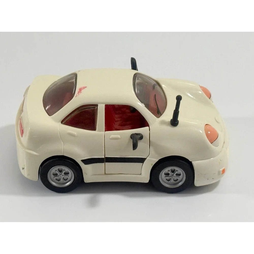 The Chevron Cars - Sam Sedan No. 1, 1996 Collectible Toy White Car *Good*